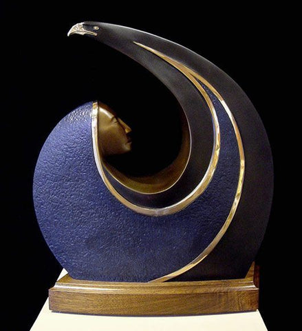 Wind Spirits by Larry Yazzie - bronze sculpture