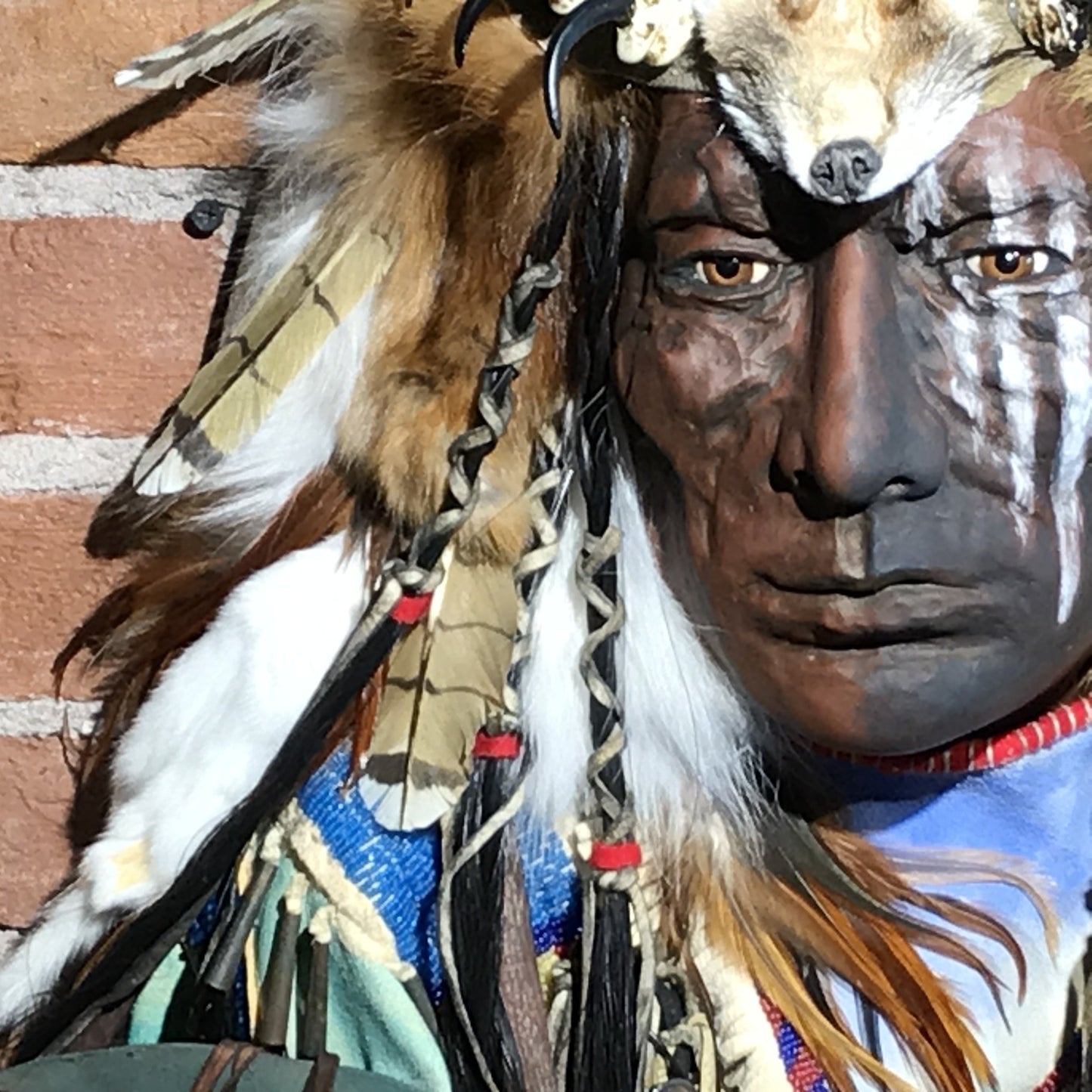 Dog Soldier VII Native American Style Spirit Mask by Cindy Jo Popejoy