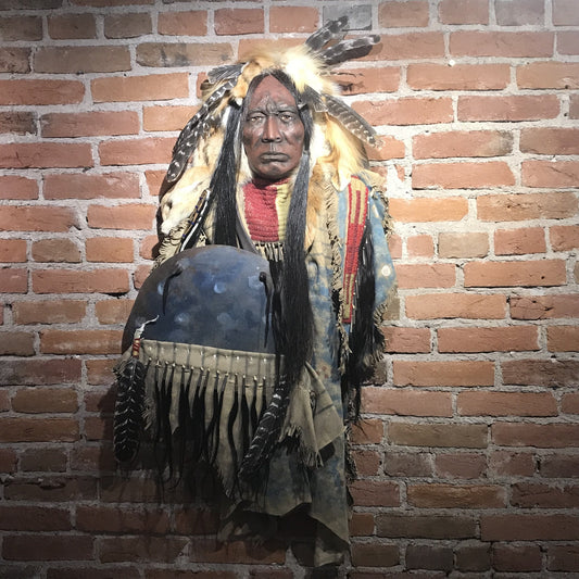 Red Cloud Spirit Mask by Cindy Jo Popejoy