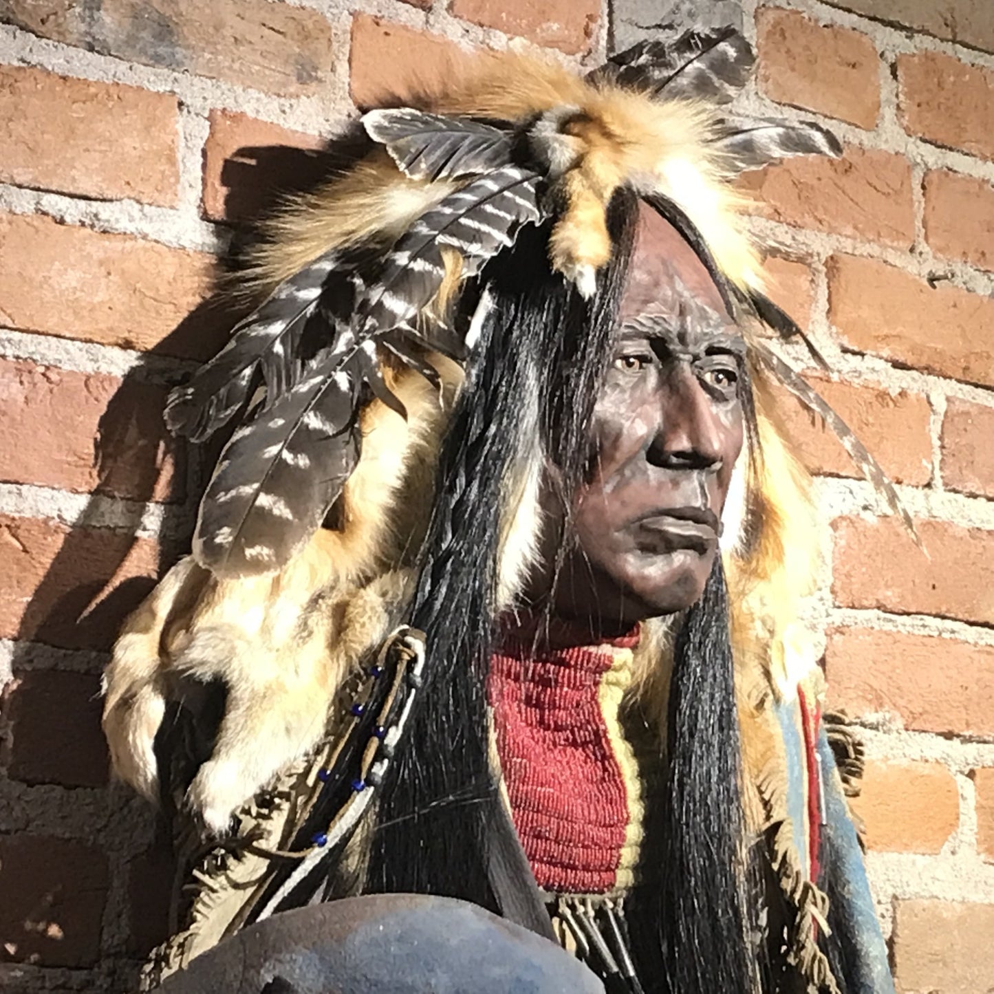 Red Cloud Spirit Mask by Cindy Jo Popejoy