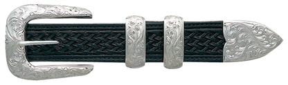 Vogt Silversmiths 3/4" Engraved New Yorker Belt Buckle
