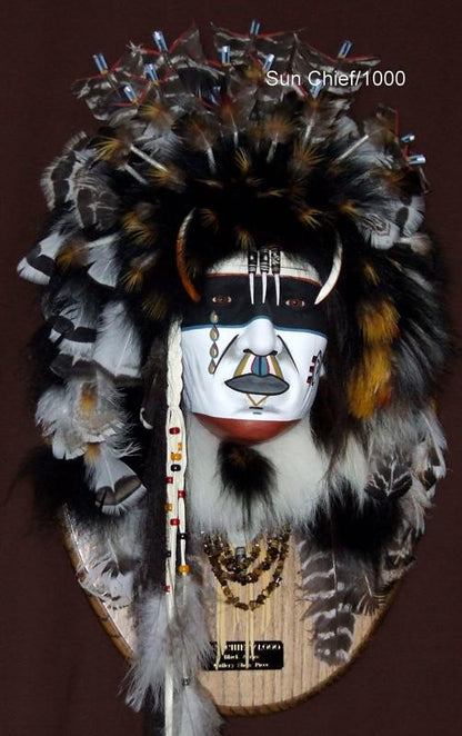 Sun Chief Spirit Mask by Cindy Jo Popejoy - Estate