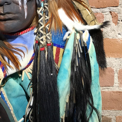 Dog Soldier VII Native American Style Spirit Mask by Cindy Jo Popejoy