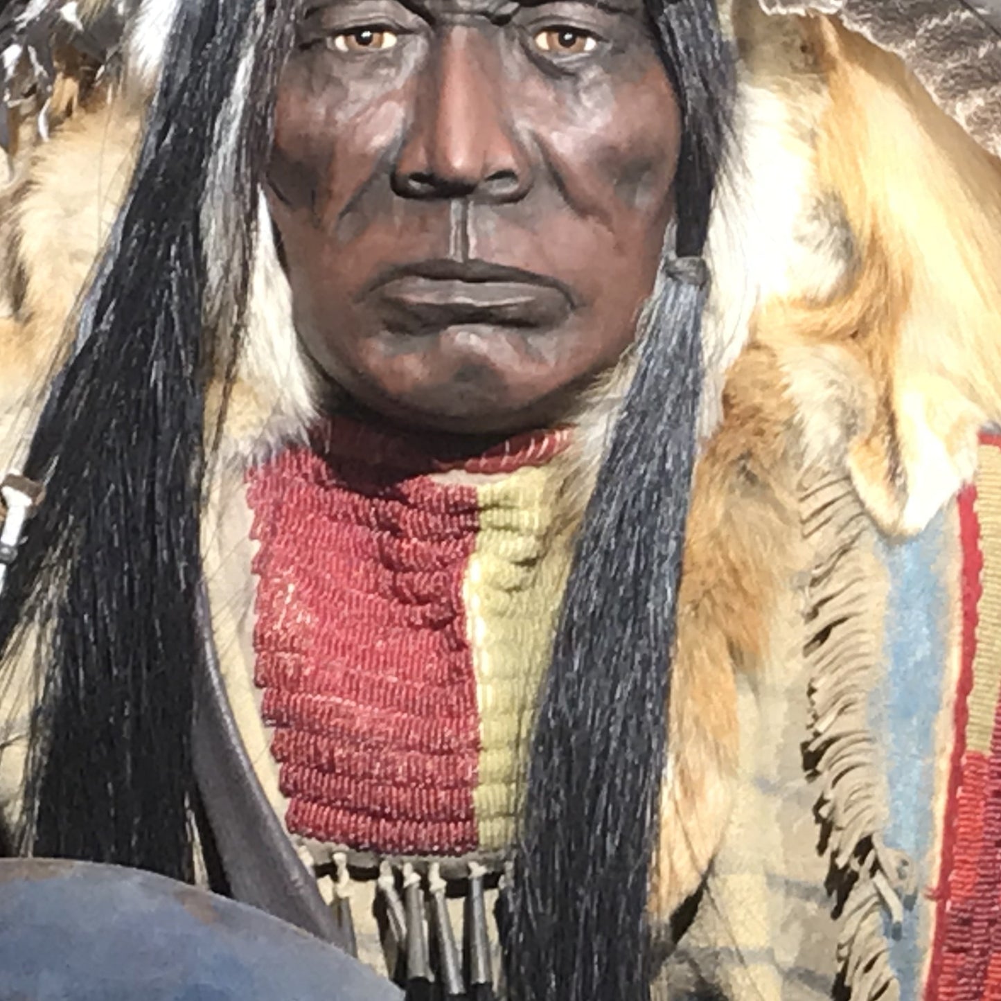 Red Cloud Spirit Mask by Cindy Jo Popejoy