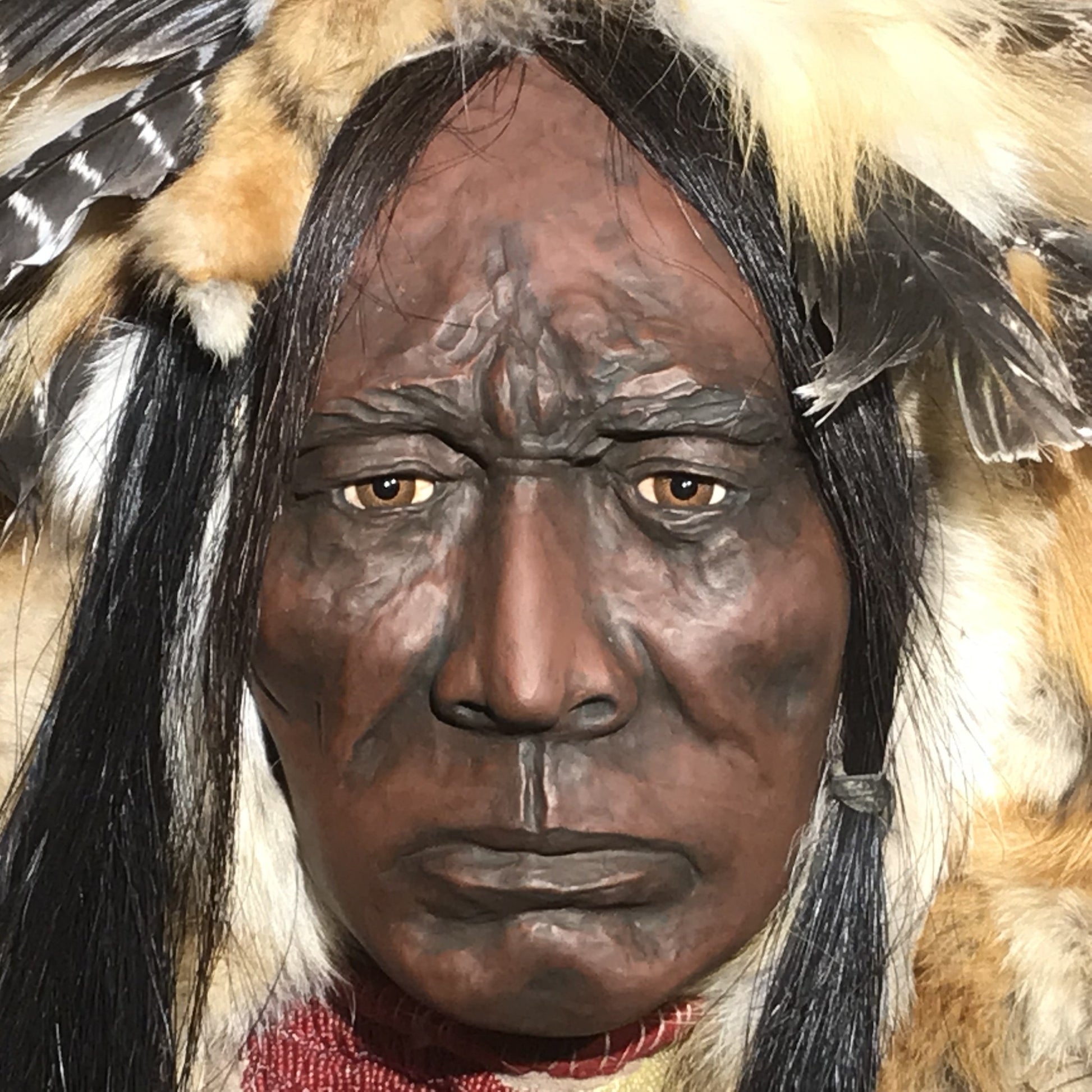 Red Cloud Spirit Mask by Cindy Jo Popejoy