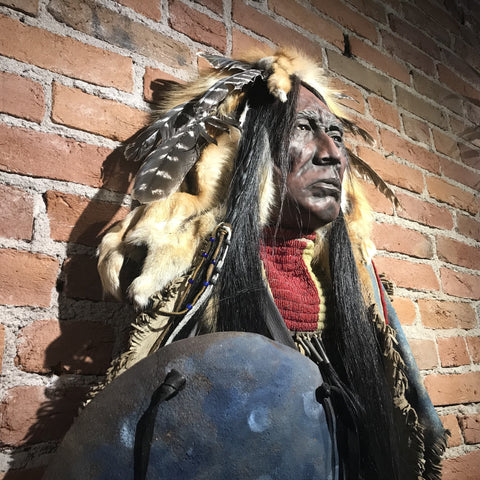 Red Cloud Spirit Mask by Cindy Jo Popejoy