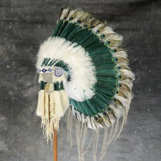 Peacock Eye Headdress by Navajo Artists