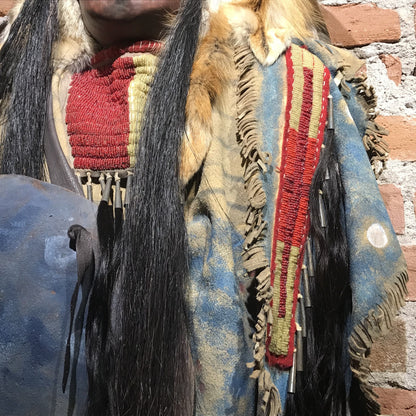 Red Cloud Spirit Mask by Cindy Jo Popejoy
