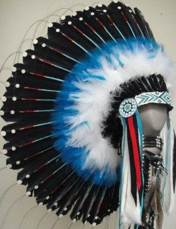 Turquoise Spirit Headdress by Navajo Artists