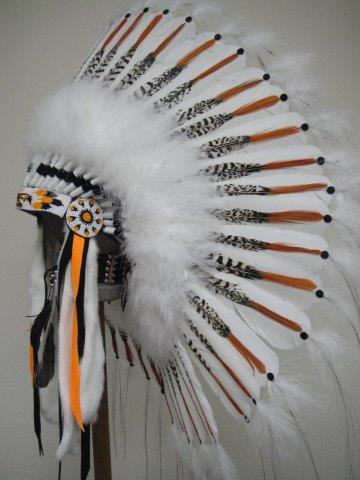 White Thunderbird Headdress by Navajo Artists