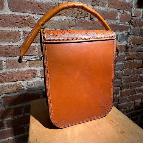 Hand Tooled Saddle Bag Purse – Buck Stitch by Stephen Vaughn Leatherworks