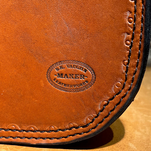 Hand Tooled Saddle Bag Purse – Buck Stitch by Stephen Vaughn Leatherworks