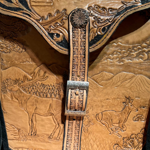 Saddle Bag Purse – Elk by Stephen Vaughn Leatherworks