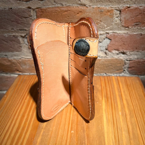 Hand Tooled Leather Trucker Wallet by Stephen Vaughn Leatherworks