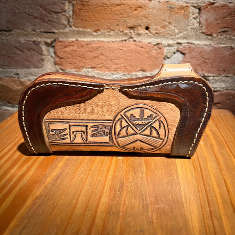 Hand Tooled Leather Trucker Wallet by Stephen Vaughn Leatherworks