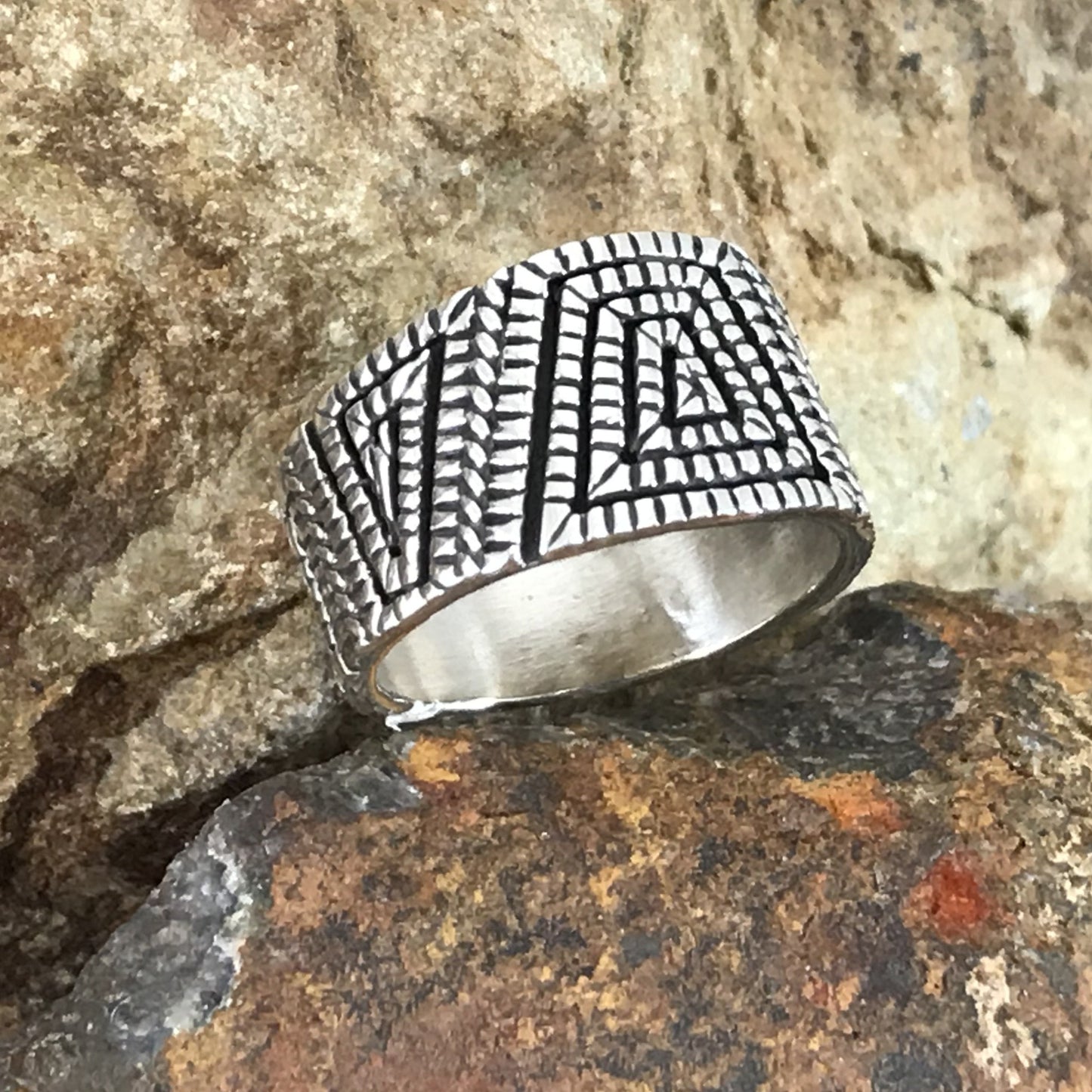 Traditional Sterling Silver Ring by Elgin Tom