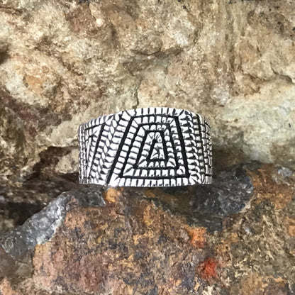 Traditional Sterling Silver Ring by Elgin Tom