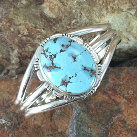 Golden Hill Turquoise Sterling Silver Bracelet by Thomas Francisco
