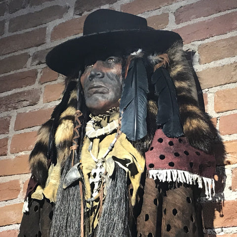 Raven Holy Man Native American Style Spirit Mask by Cindy Jo Popejoy