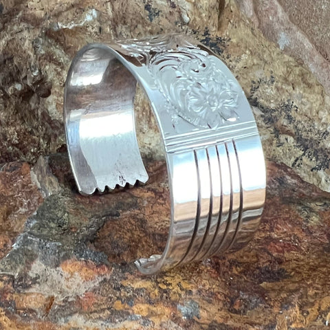 Leonard Nez Sterling Silver Cuff Bracelet