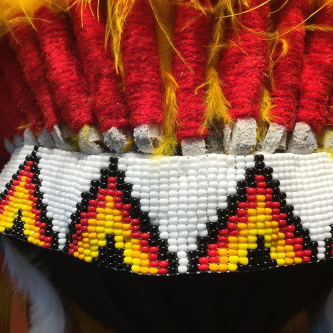 Pendelton Headdress by Navajo Artists
