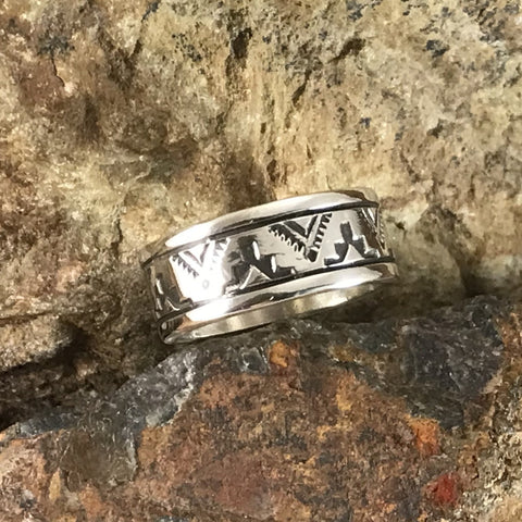 Sterling Silver Ring By Sylvana Apache Size 9