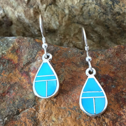 David Rosales Arizona Blue Sterling Silver Earrings