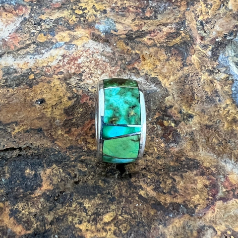 features the spectacular Green, Blue and Yellow hues of Sonoran Gold Turquoise from Mexico
