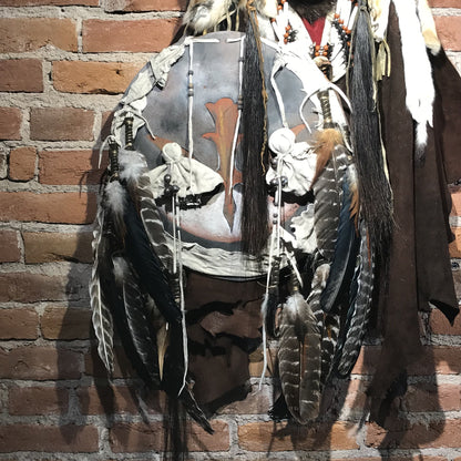 Crow Dog Native American Style Spirit Mask by Cindy Jo Popejoy