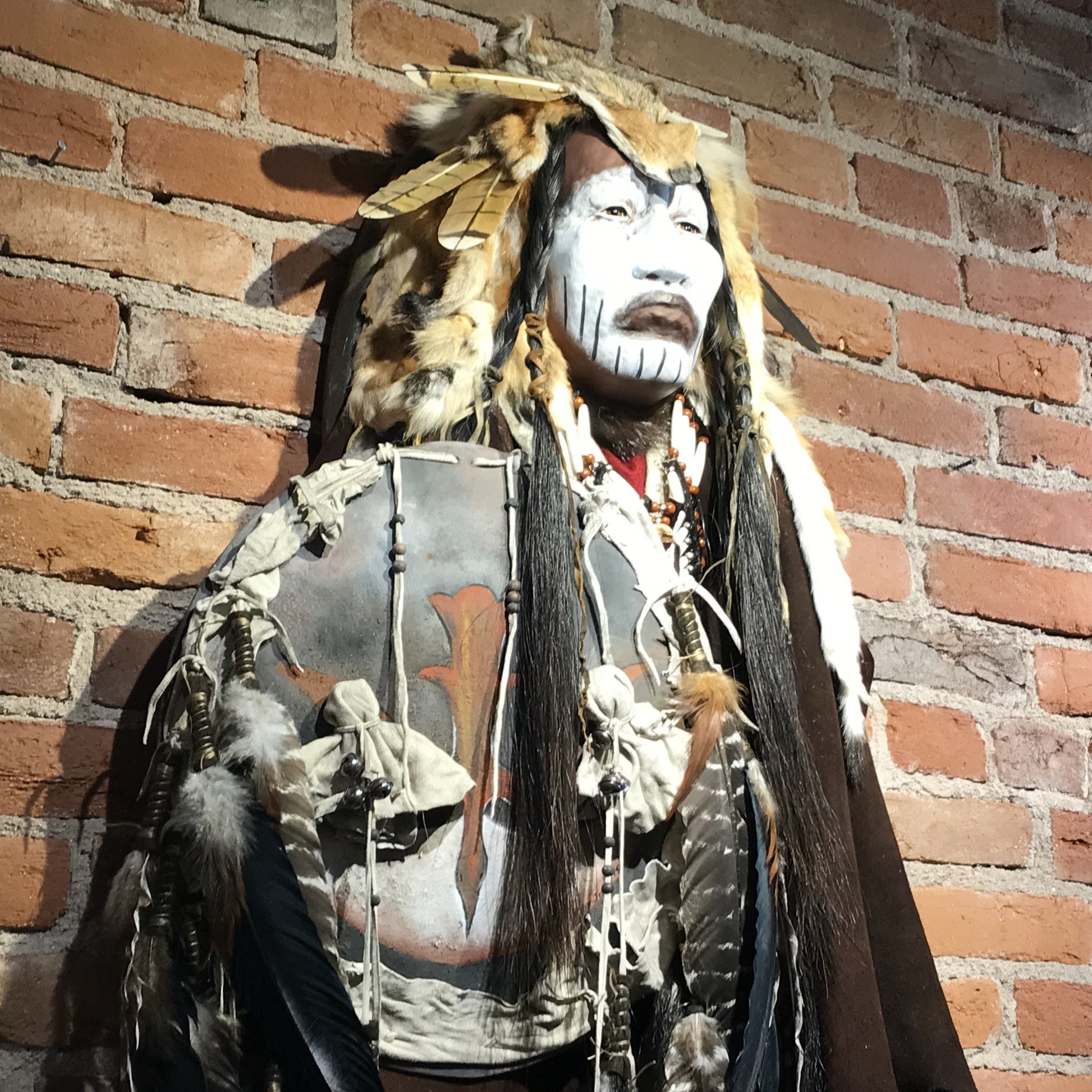 Crow Dog Native American Style Spirit Mask by Cindy Jo Popejoy