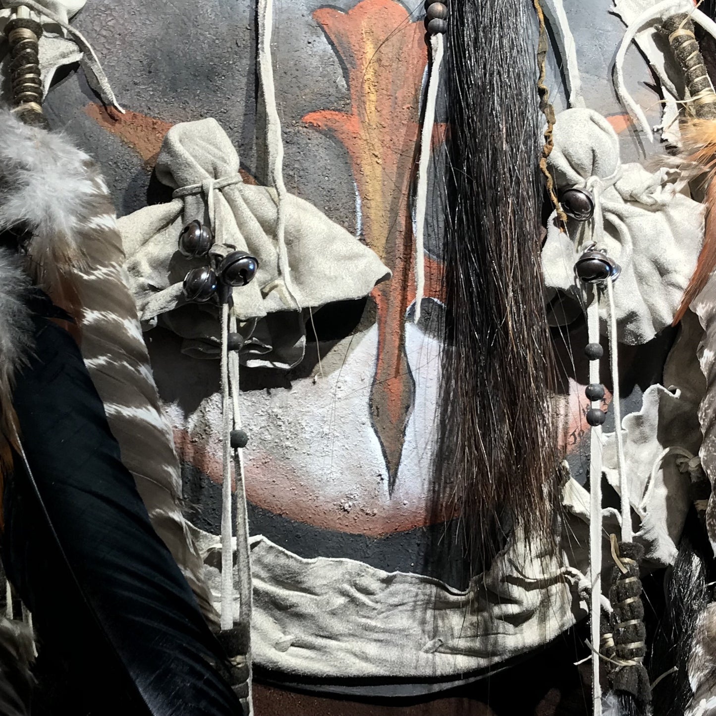 Crow Dog Native American Style Spirit Mask by Cindy Jo Popejoy