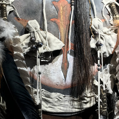 Crow Dog Native American Style Spirit Mask by Cindy Jo Popejoy