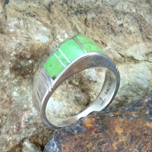 David Rosales Gaspiete Inlaid Sterling Silver Ring