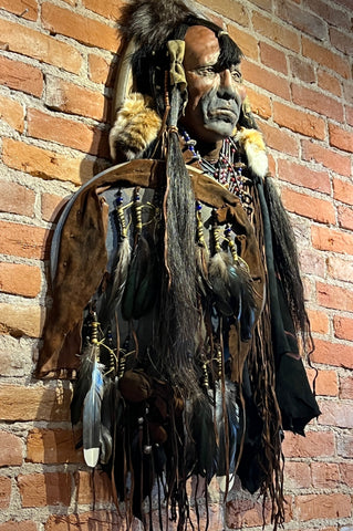 Loud Bear Native American Style Spirit Mask by Cindy Jo Popejoy