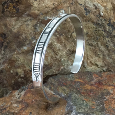 Sterling Silver Cuff Bracelet by Bruce Morgan