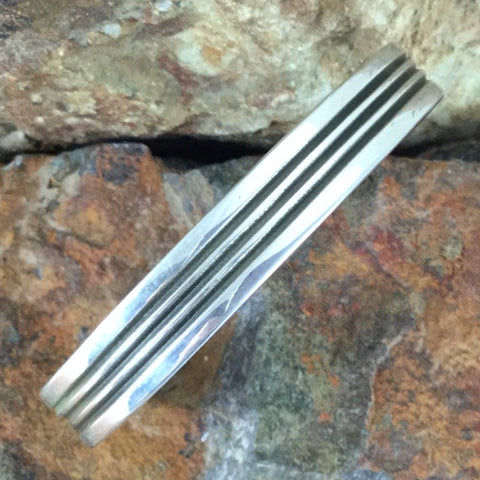Traditional Sterling Silver Cuff Bracelet by Karl Nataani