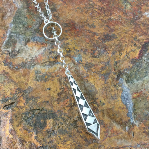 David Rosales Sonoran Gold Inlaid Sterling Silver Necklace - Adjustable
