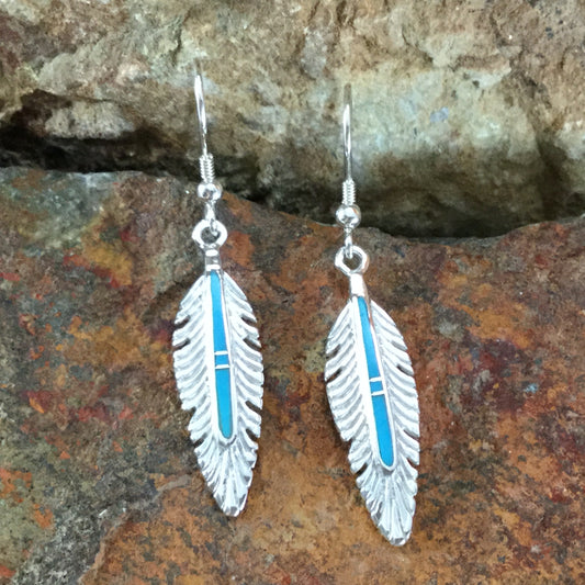 David Rosales Arizona Blue Sterling Silver Earrings