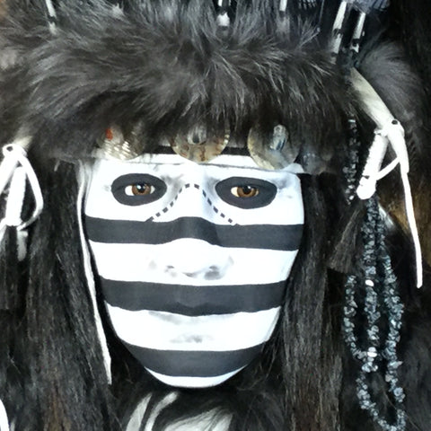The Medicine Man II Native American Style Spirit Mask by Cindy Jo Popejoy