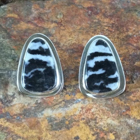Marita Jackson White Buffalo Sterling Silver Earrings