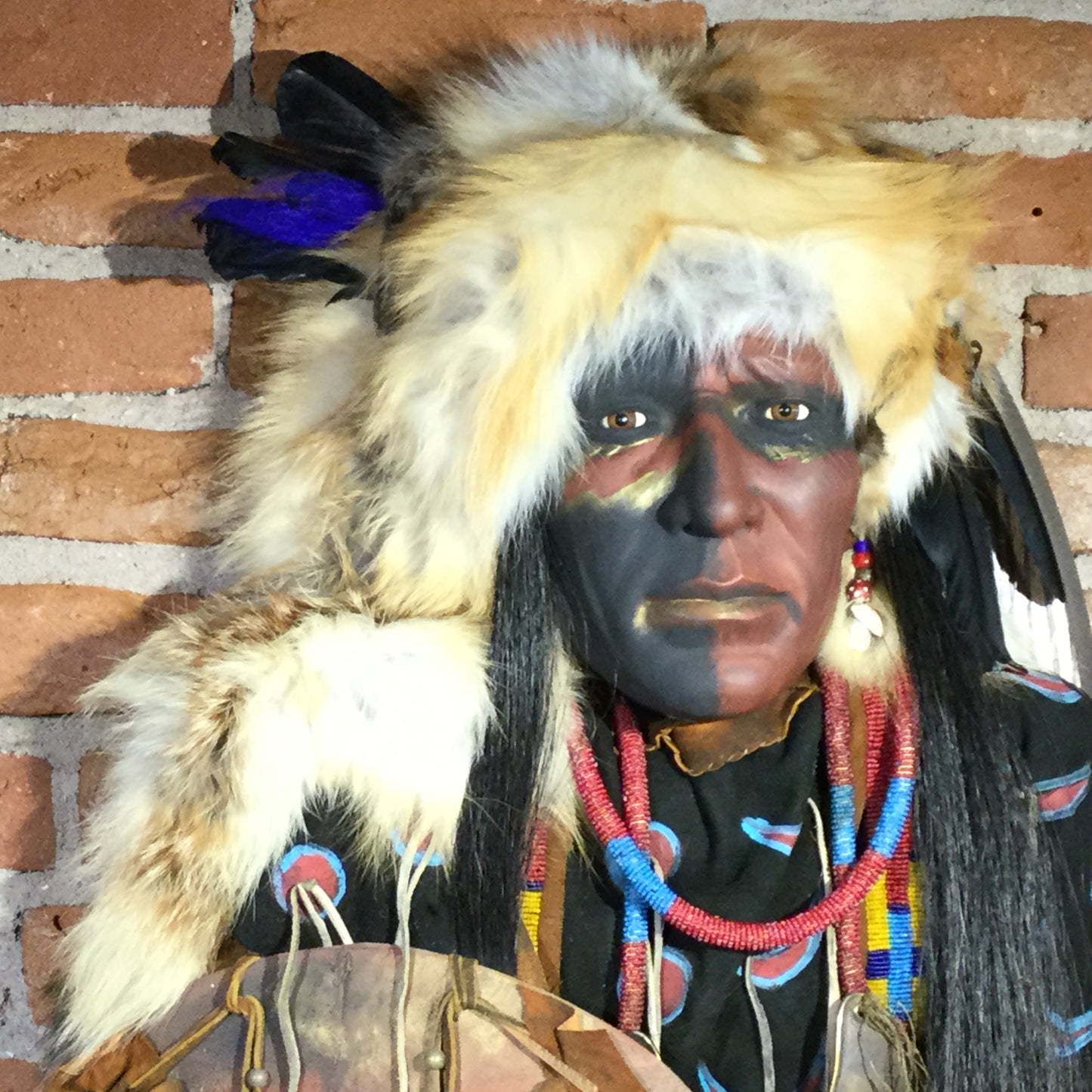 Brave Thunder II Native American Style Spirit Mask by Cindy Jo Popejoy