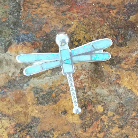 David Rosales Amazing Light Inlaid Sterling Silver Pendant