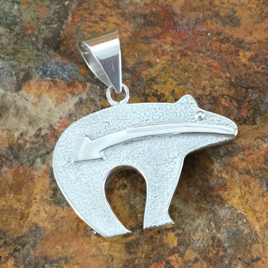 David Rosales Black Beauty Inlaid Sterling Silver Pendant