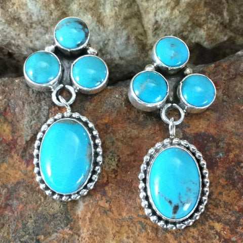 Campitos Turquoise Sterling Silver Earrings
