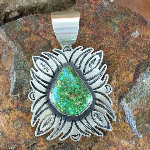 Tommy Jackson Sonoran Gold Turquoise Sterling Silver Pendant